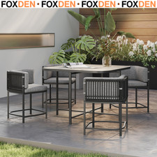 Modern 4-Seater Rattan Cube