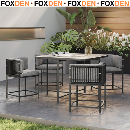 Modern seater rattan cube - modern,