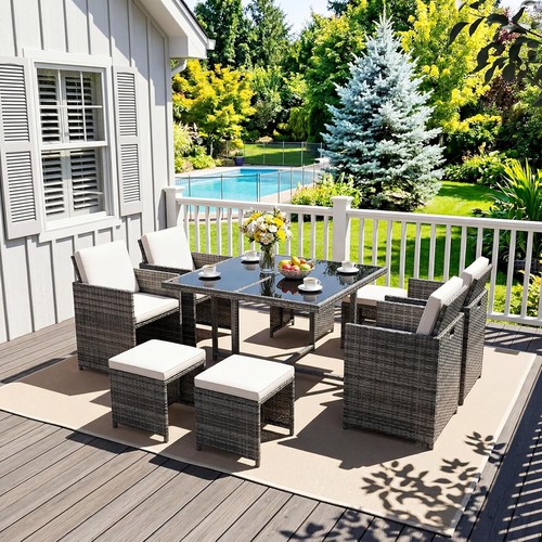 Seater cube rattan - rattan, garden