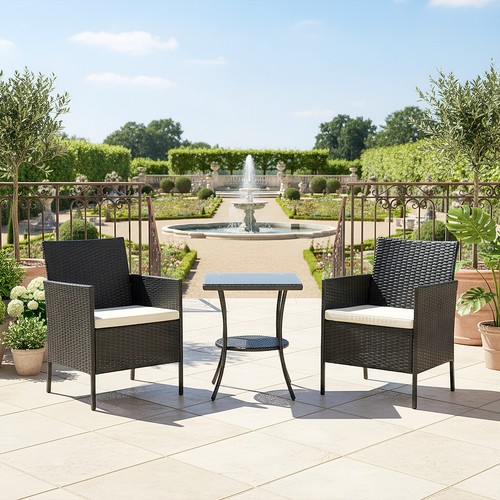 Rattan garden furniture cube - garden,
