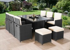 CUBE RATTAN GARDEN FURNITURE