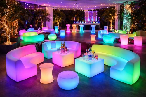 New led garden furniture - new, set
