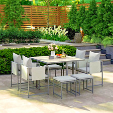 Outsunny 9 Piece Garden Dining
