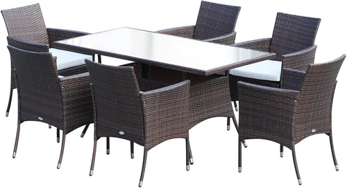 Rattan garden furniture - garden, dining