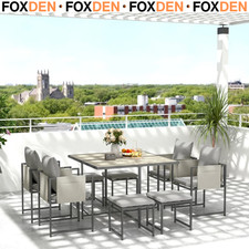 9 Pcs Cube Garden Dining Set 8