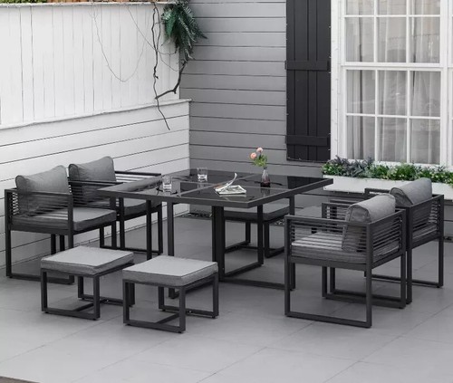 Garden furniture set aluminium - garden,