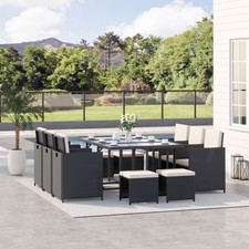10 Seater Rattan Cube Garden