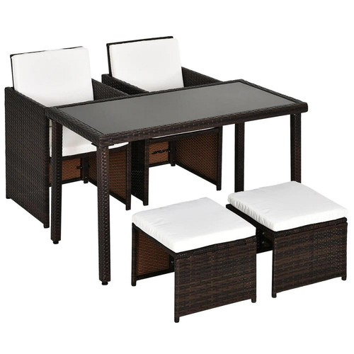 Seater rattan cube garden - rattan,
