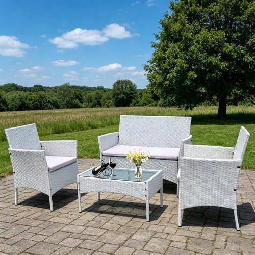 Seater cube rattan garden - rattan,