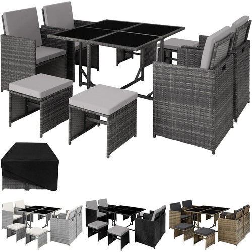 Rattan garden dining set - xl, |