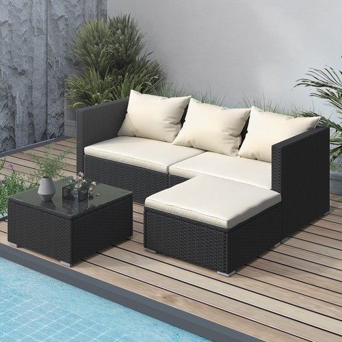 Rattan garden furniture cube - rattan,