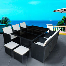 10 Seater Rattan Cube Garden